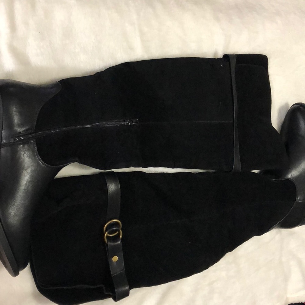 Over the knee black boots 9.5 “Iliana”